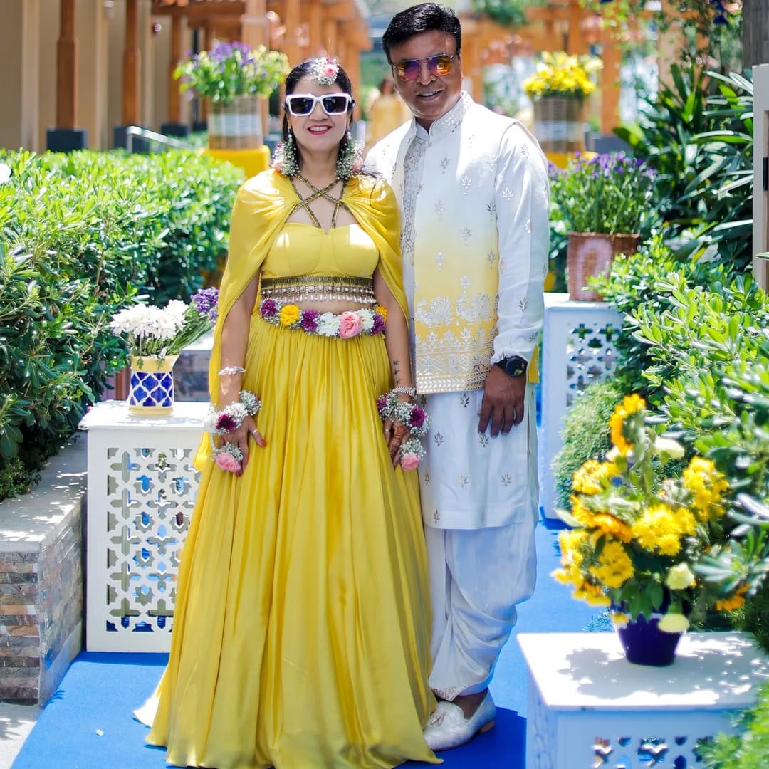 Celebrating 25 Years of Love with Vibrant Colors and Joy! A Fun-Filled Haldi Ceremony Managed b
