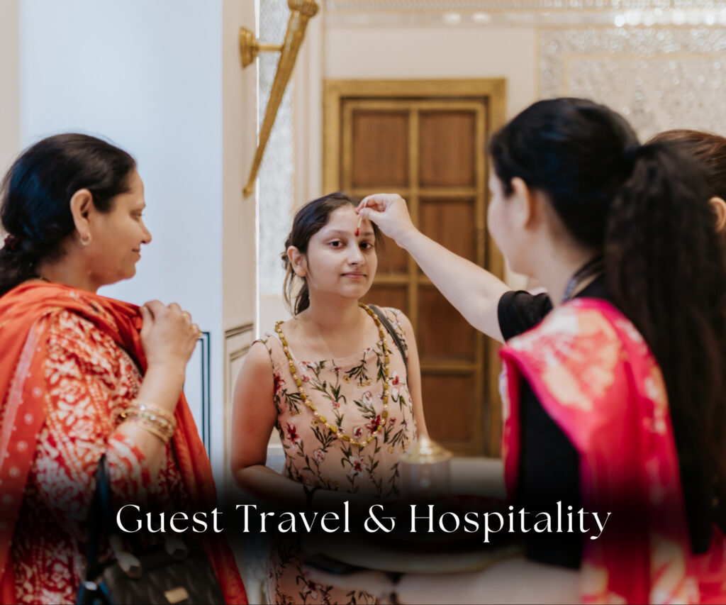 guest welcome and accommodation management wedding India
wedding hospitality services guest coordination Delhi NCR